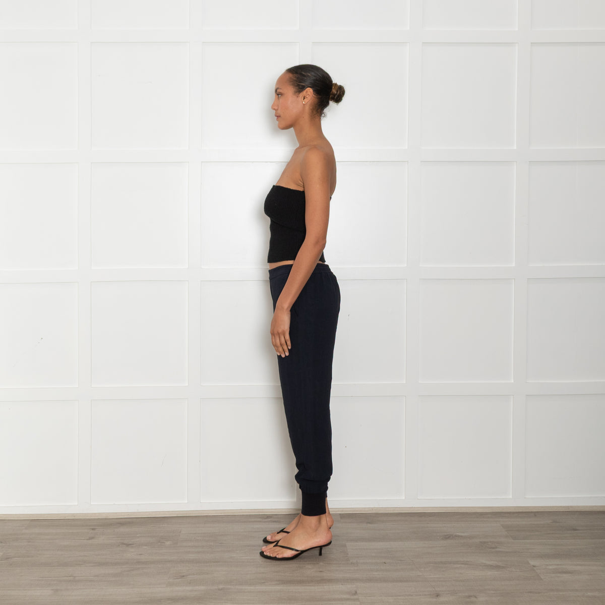 Stella Mccartney Navy Blue Tapered Trousers