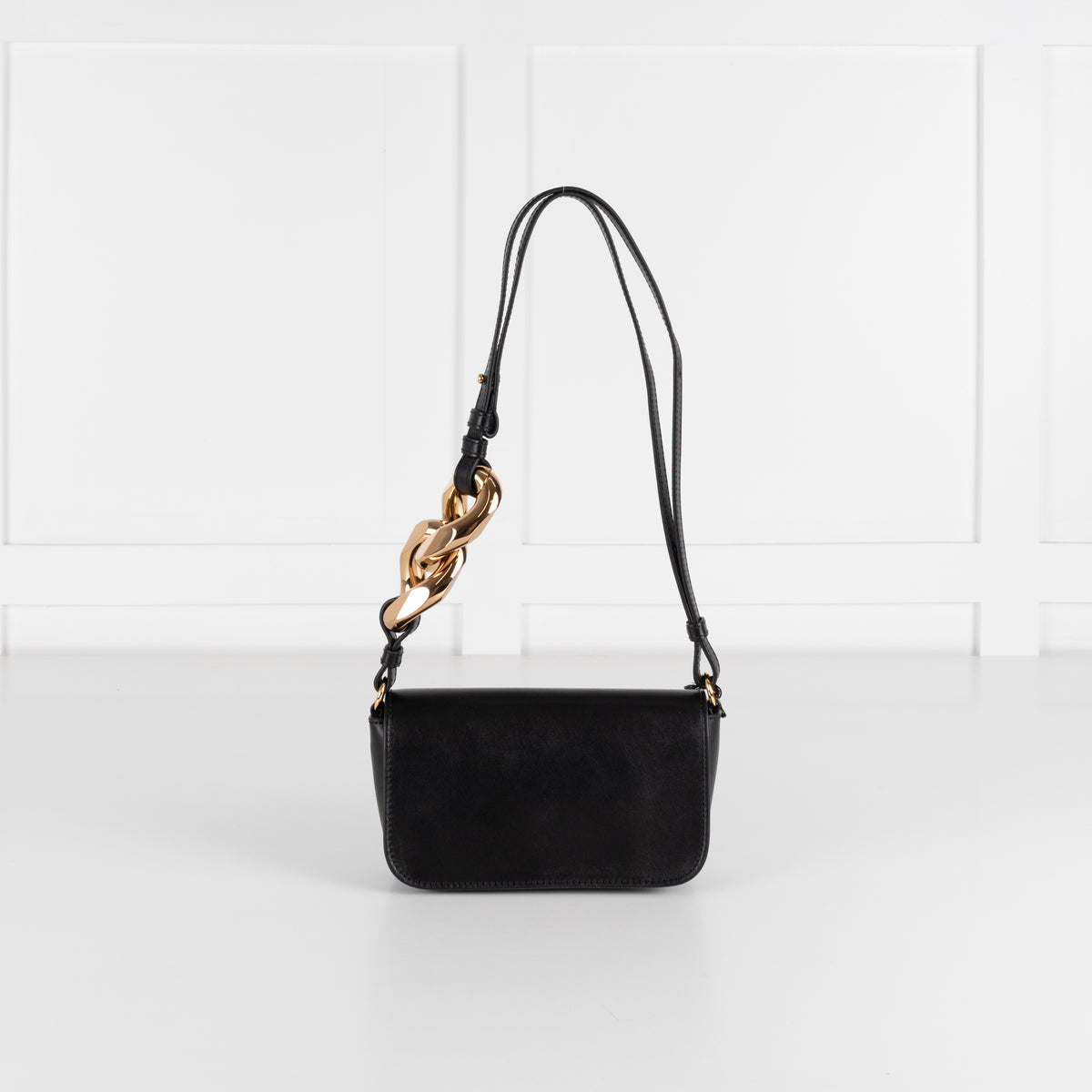 JW Anderson Black Chain Baguette Anchor Bag