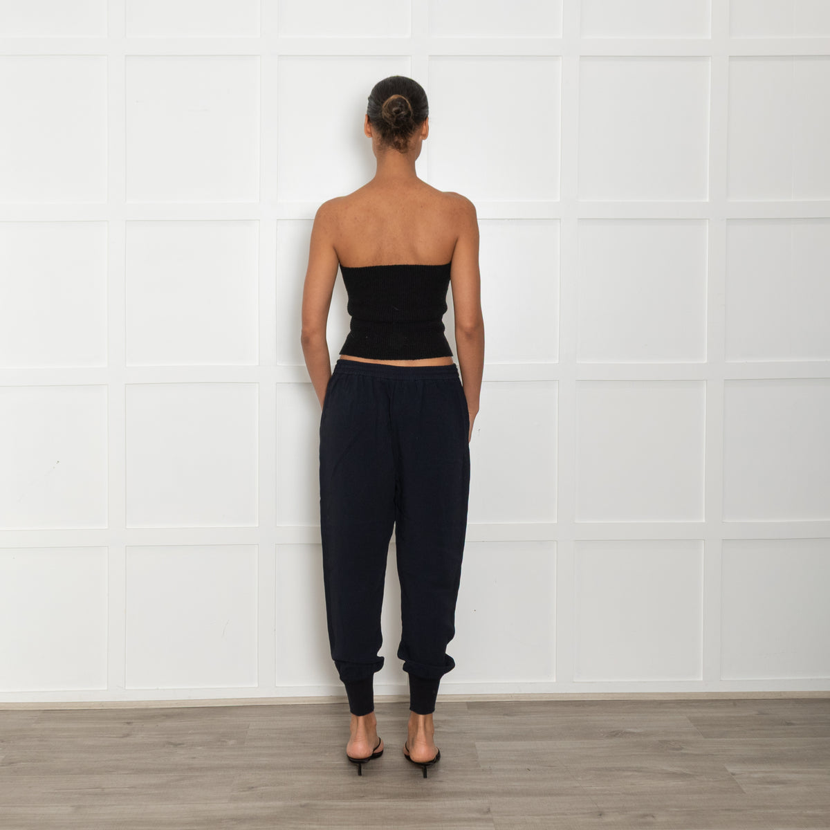 Stella Mccartney Navy Blue Tapered Trousers