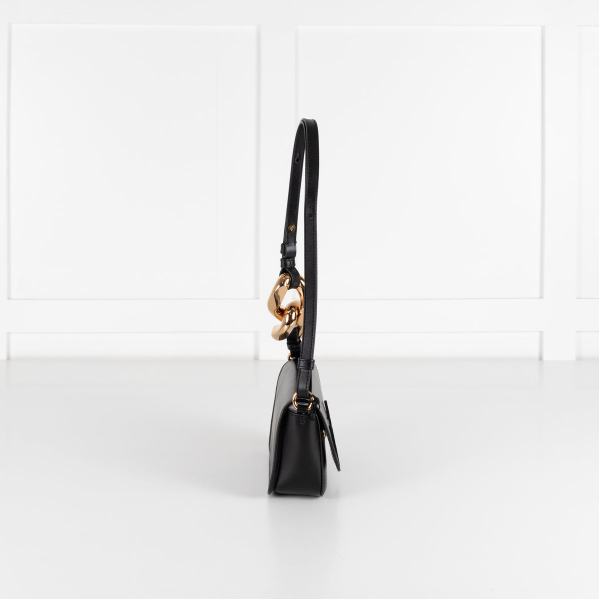JW Anderson Black Chain Baguette Anchor Bag