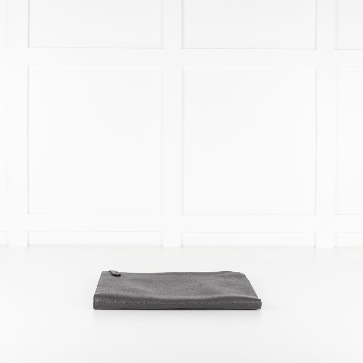 Anya Hindmarch Dark Grey Smiley Face Travel Pouch