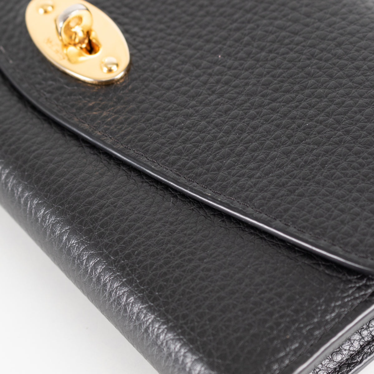 Mulberry Black Small Grain Darley Wallet