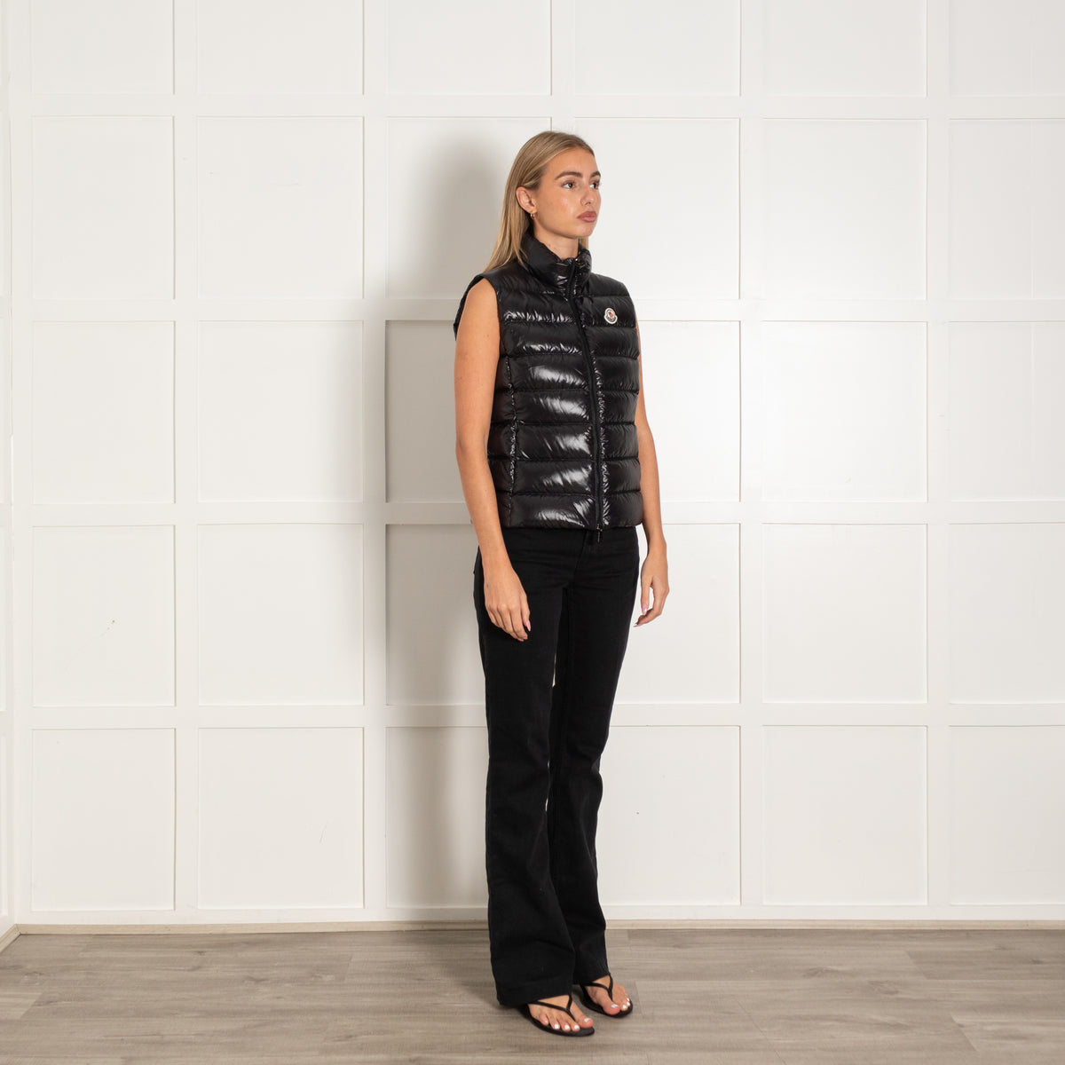 Moncler Black Padded Sleeveless Gilet