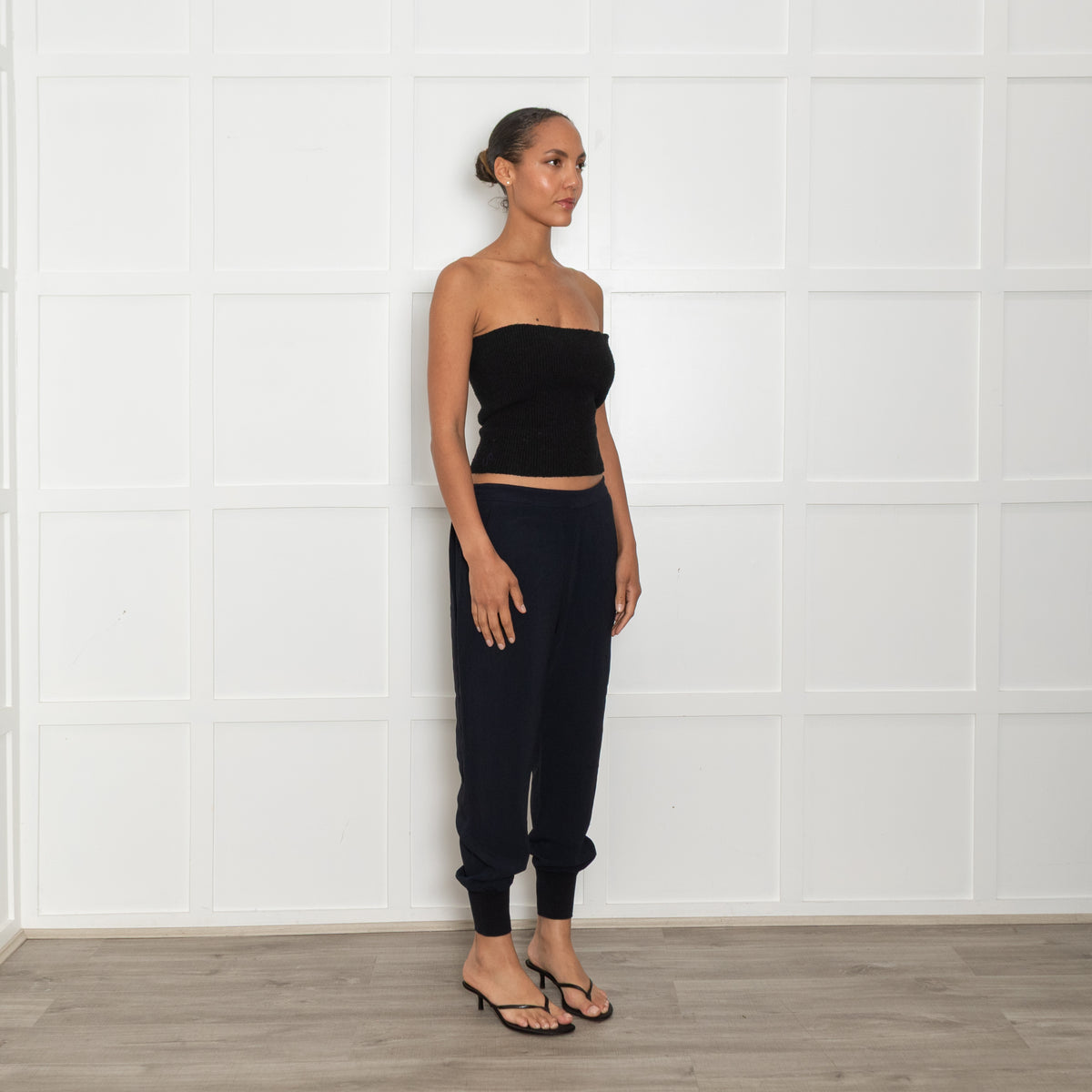 Stella Mccartney Navy Blue Tapered Trousers