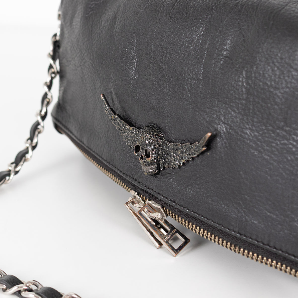 Zadig & Voltaire Preloved Black Leather Rock Crossbody