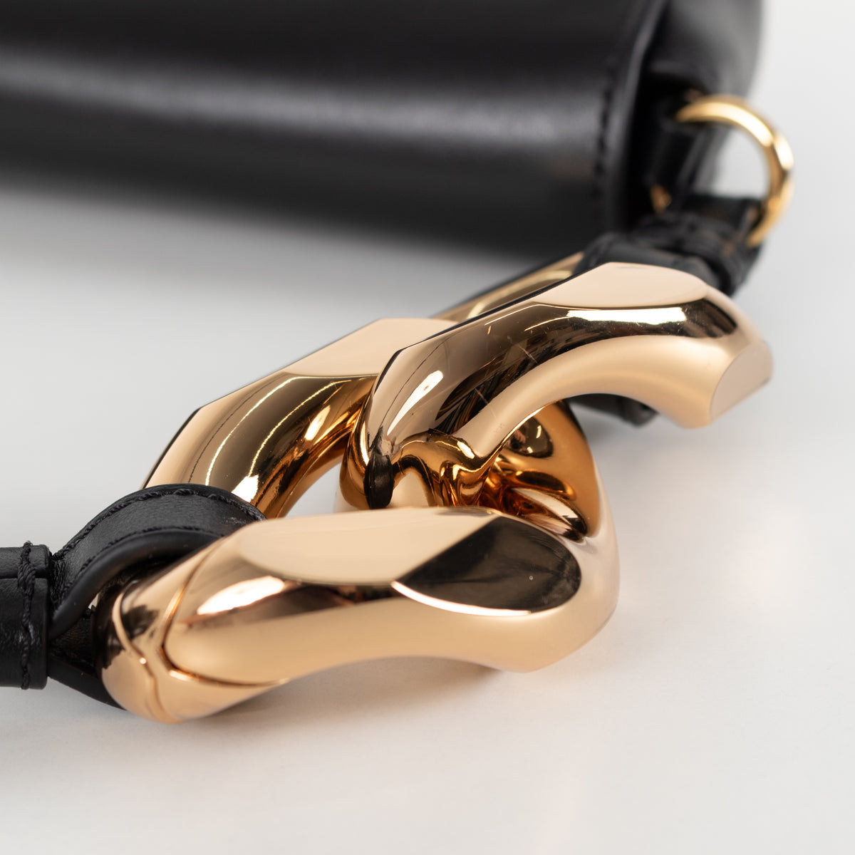 JW Anderson Black Chain Baguette Anchor Bag