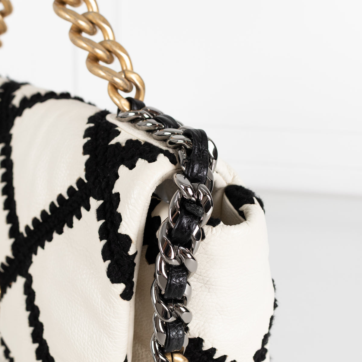 Chanel 2020 Medium Crochet Calfskin 19 Flap Bag