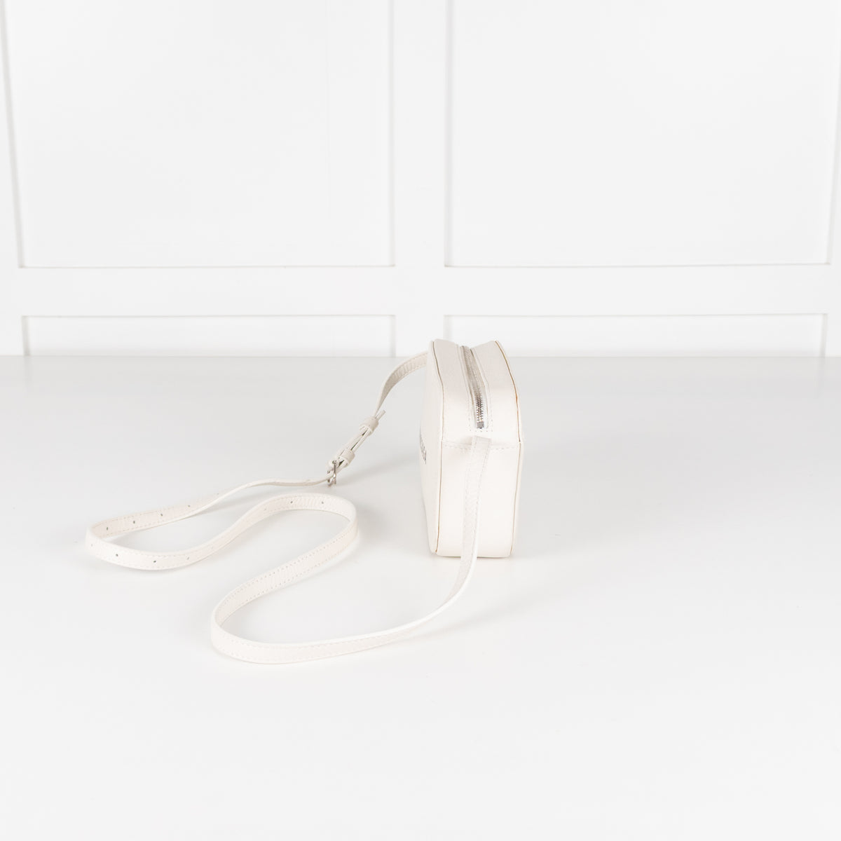 Balenciaga White Logo Cassette Crossbody