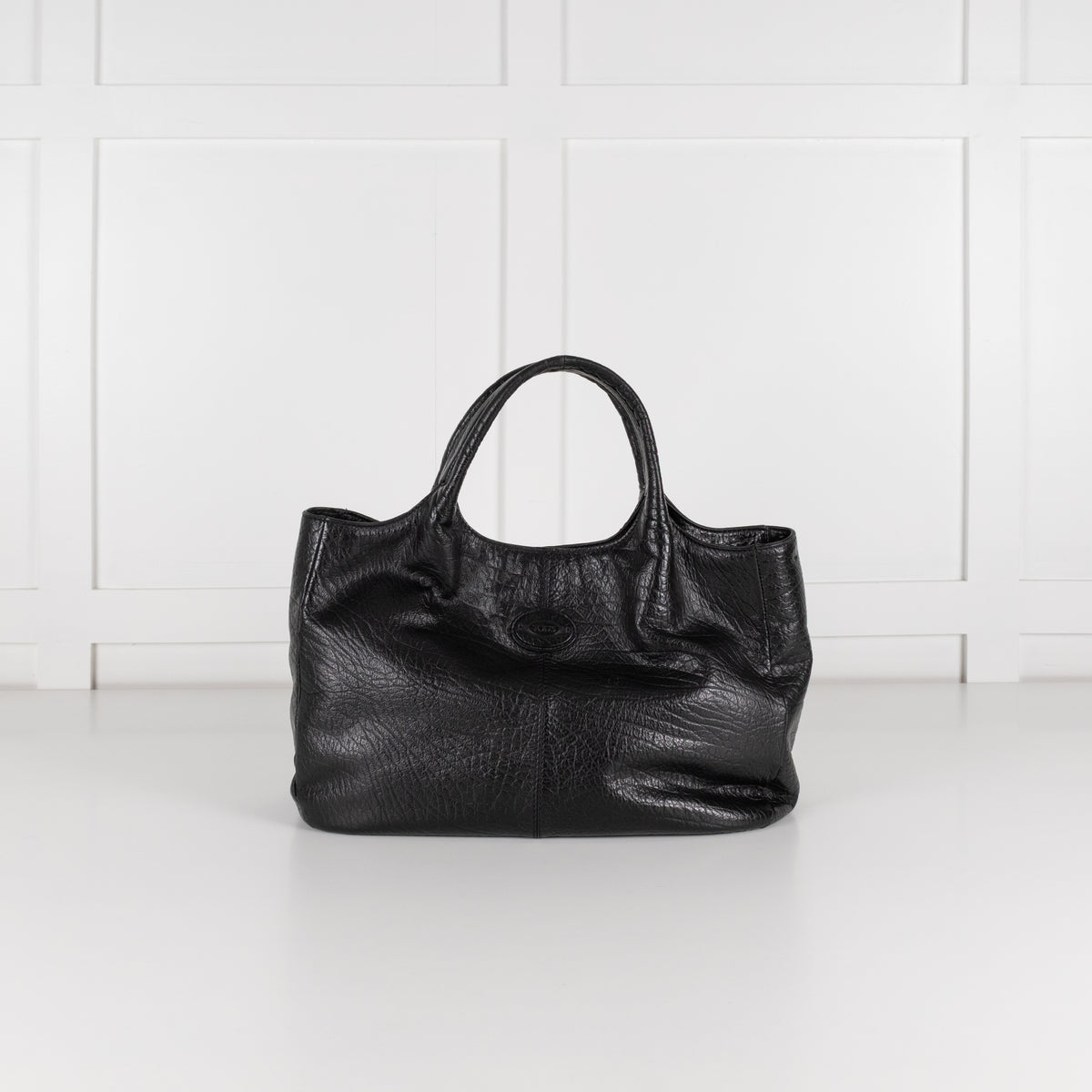Tod's Black Media Top Handle Tote