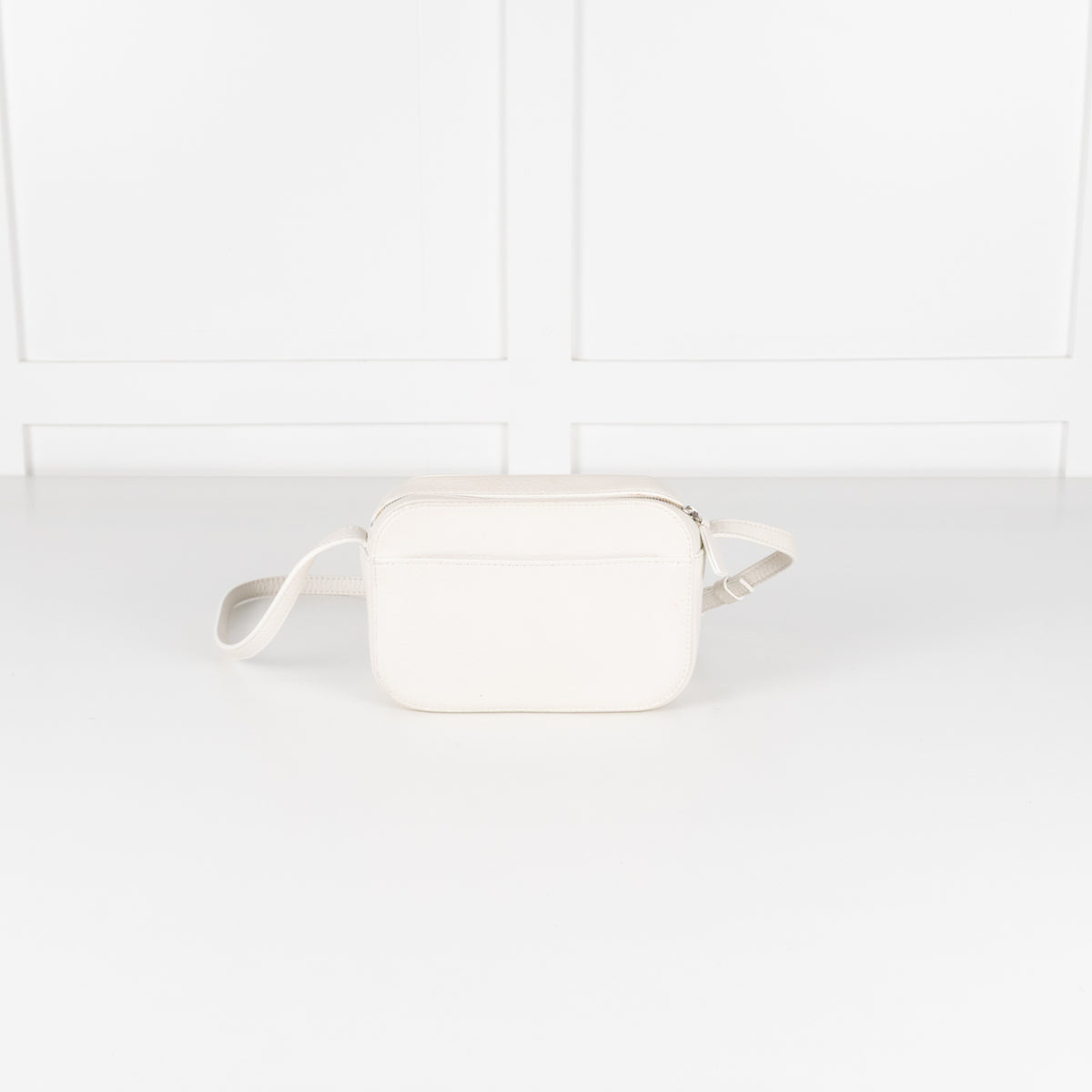 Balenciaga White Logo Cassette Crossbody