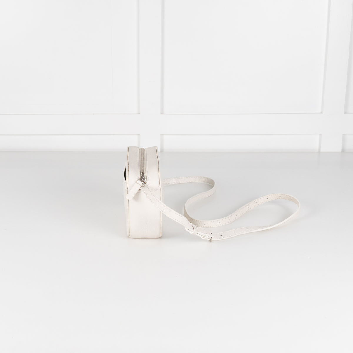 Balenciaga White Logo Cassette Crossbody