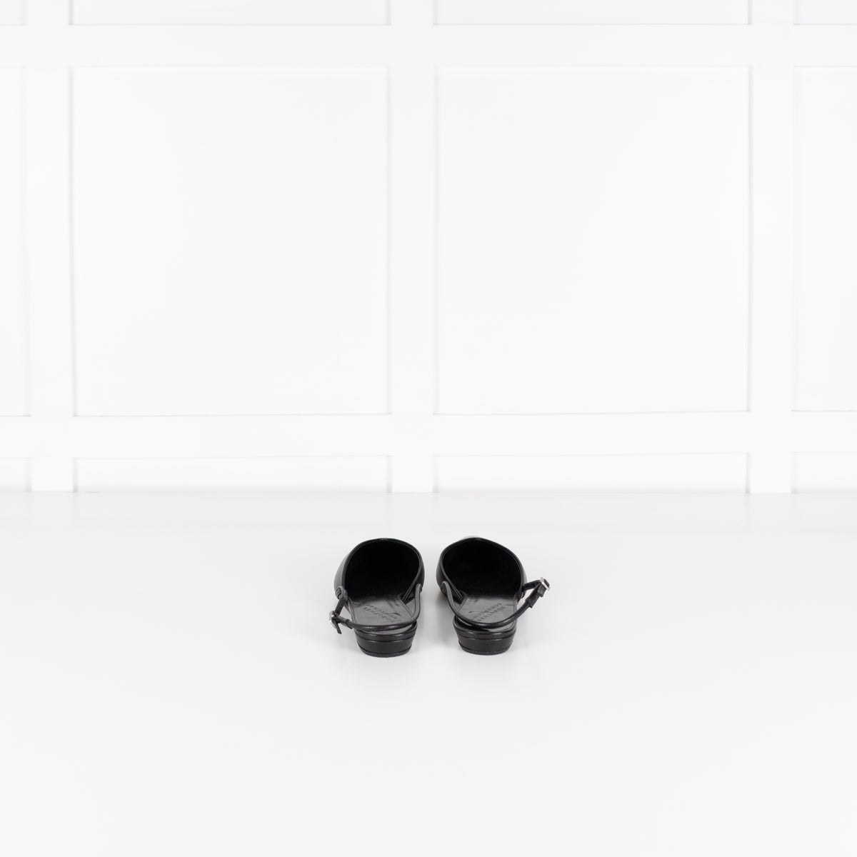 Dorothee Schumacher Black Leather Slingbacks