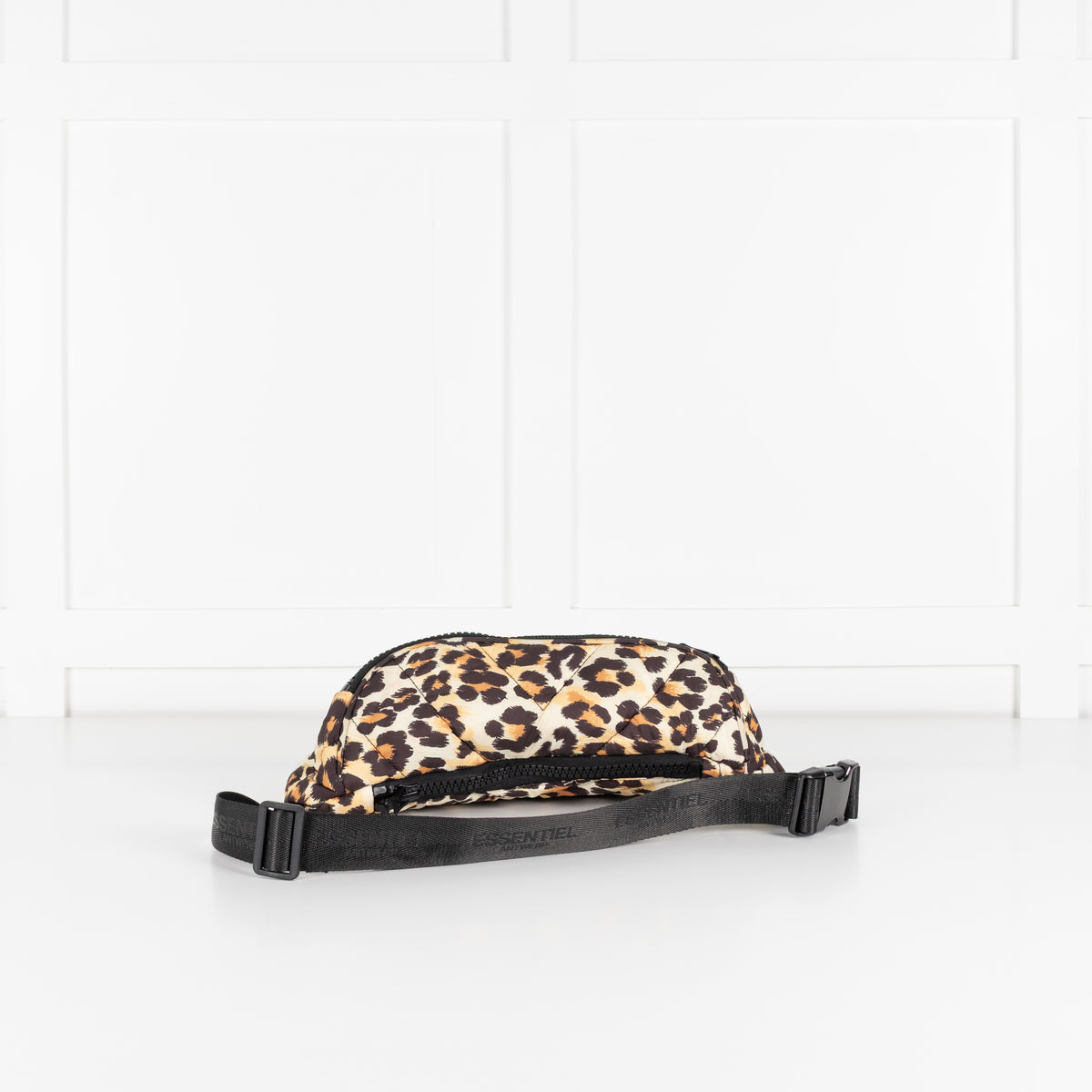 Essentiel Antwerp Brown Black Animal Print Belt Bag