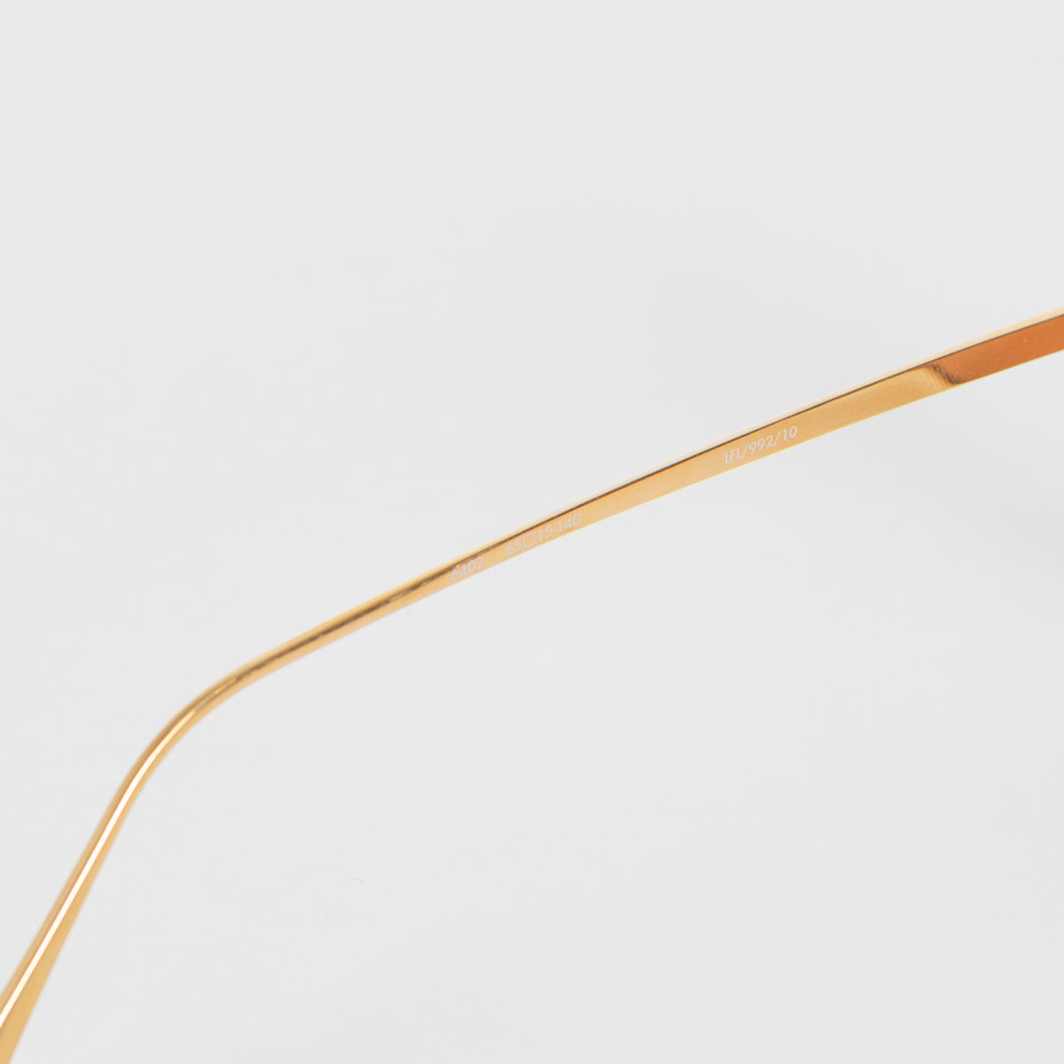 Linda Farrow Oversized Titanium Aviator Frame with Rose Coloured Lense