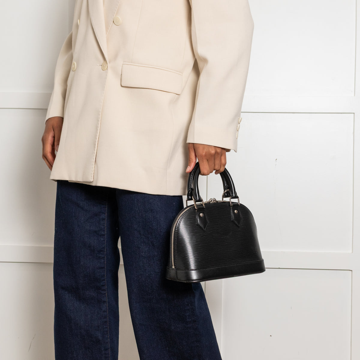 Louis Vuitton Black Epi Leather Alma BB Bag