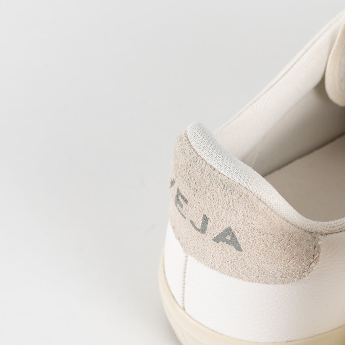Veja White Leather Lace Up Trainers