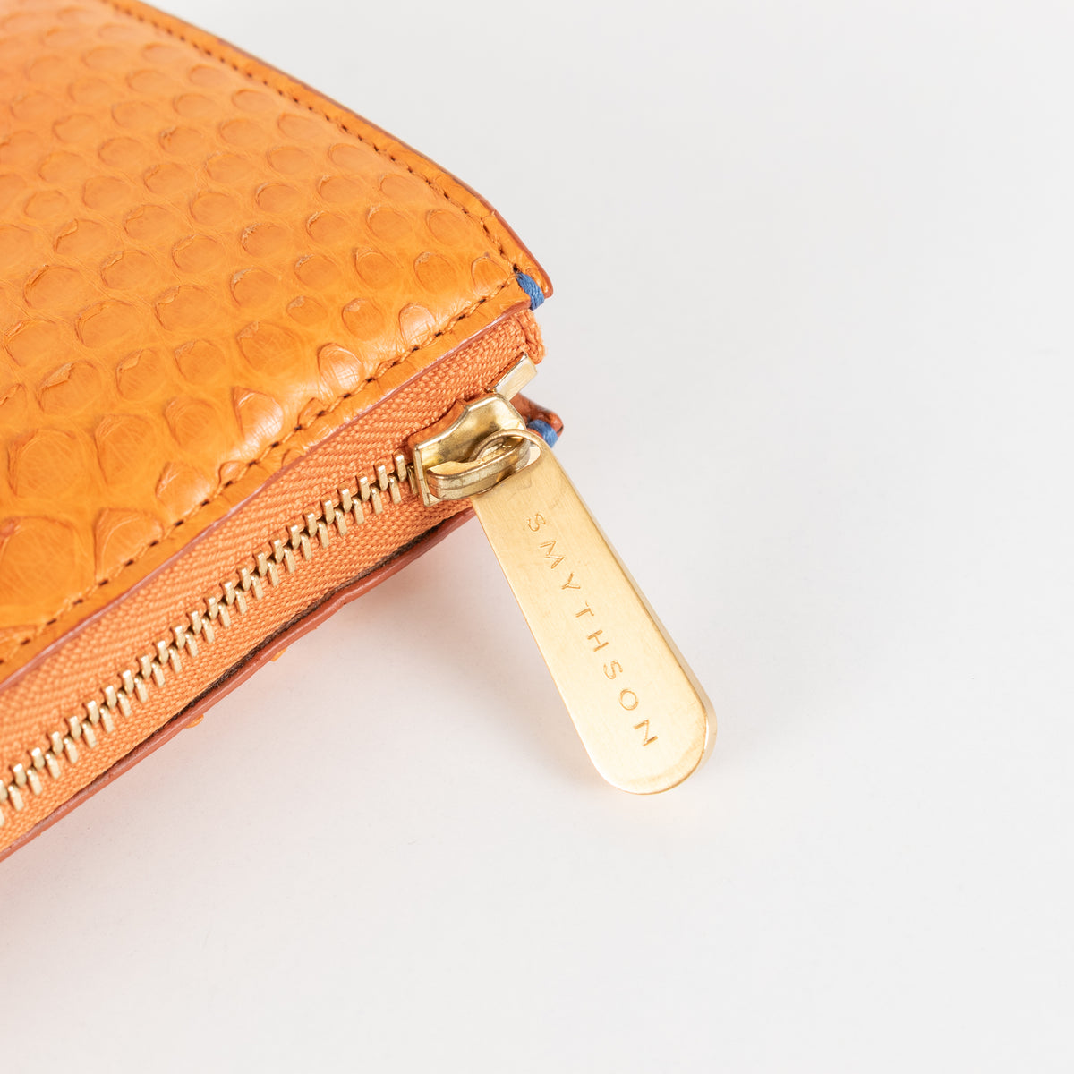 Smythson Orange Long Wallet
