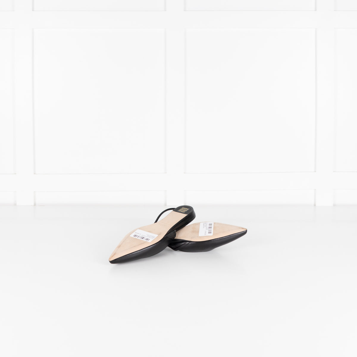 Dorothee Schumacher Black Leather Slingbacks