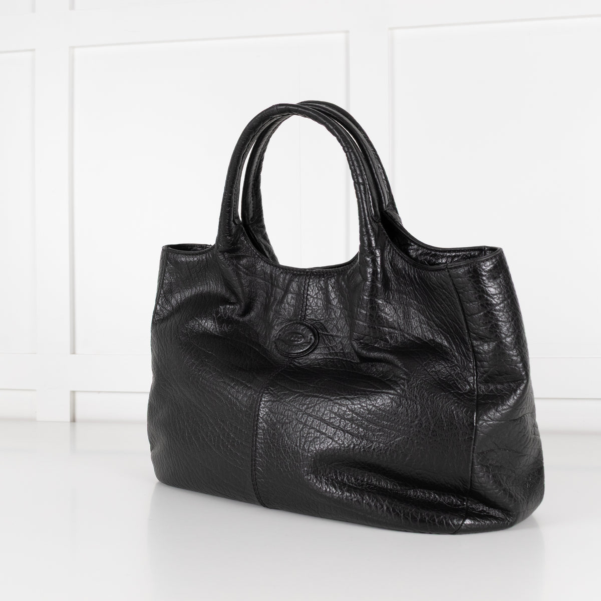 Tod's Black Media Top Handle Tote