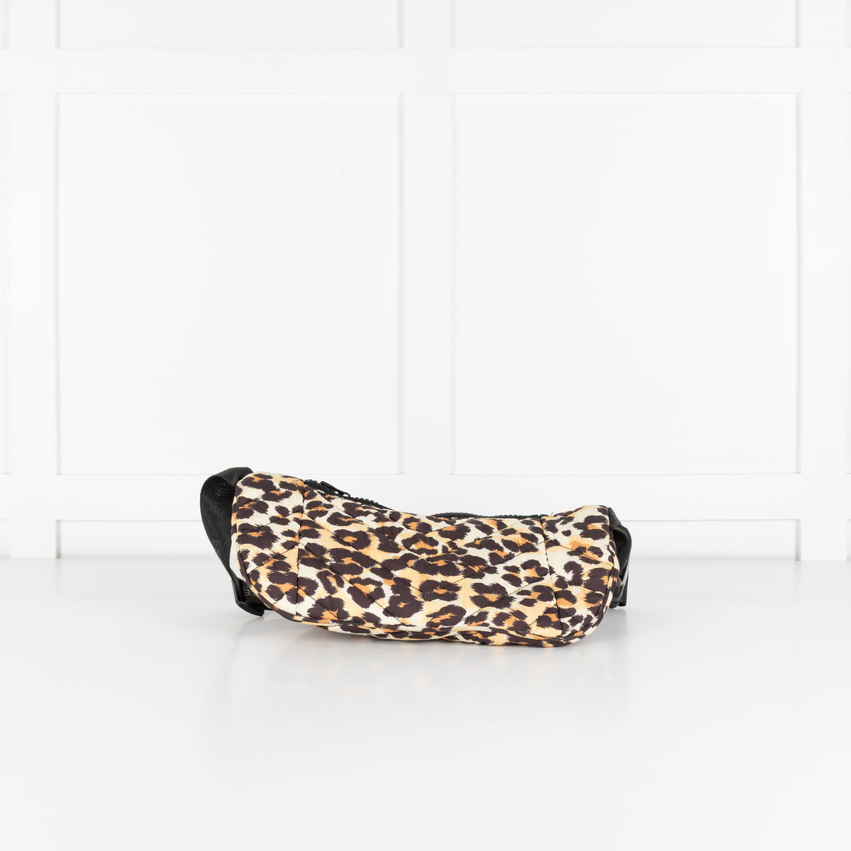 Essentiel Antwerp Brown Black Animal Print Belt Bag