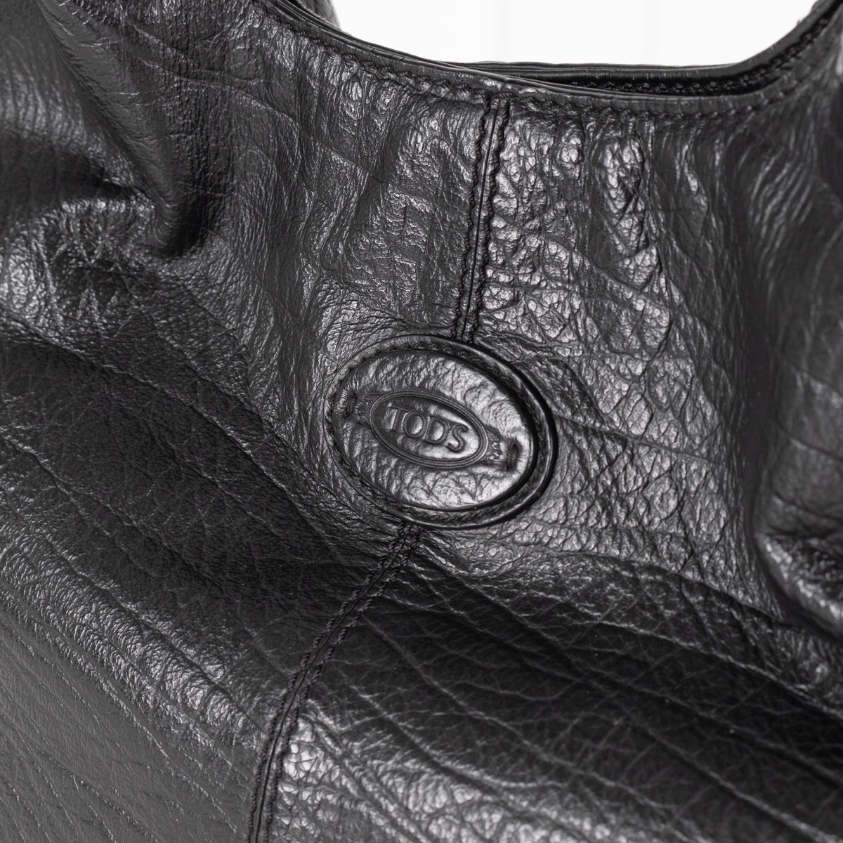 Tod's Black Media Top Handle Tote