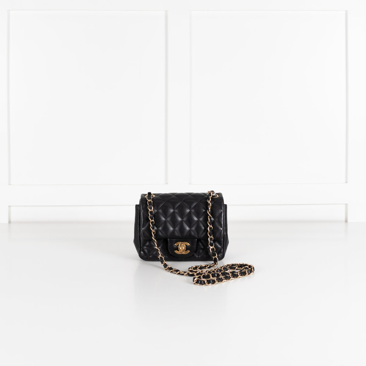 Chanel Mini Matelasse Black Lambskin Series 29 Bag