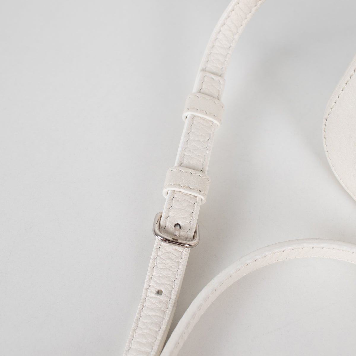 Balenciaga White Logo Cassette Crossbody