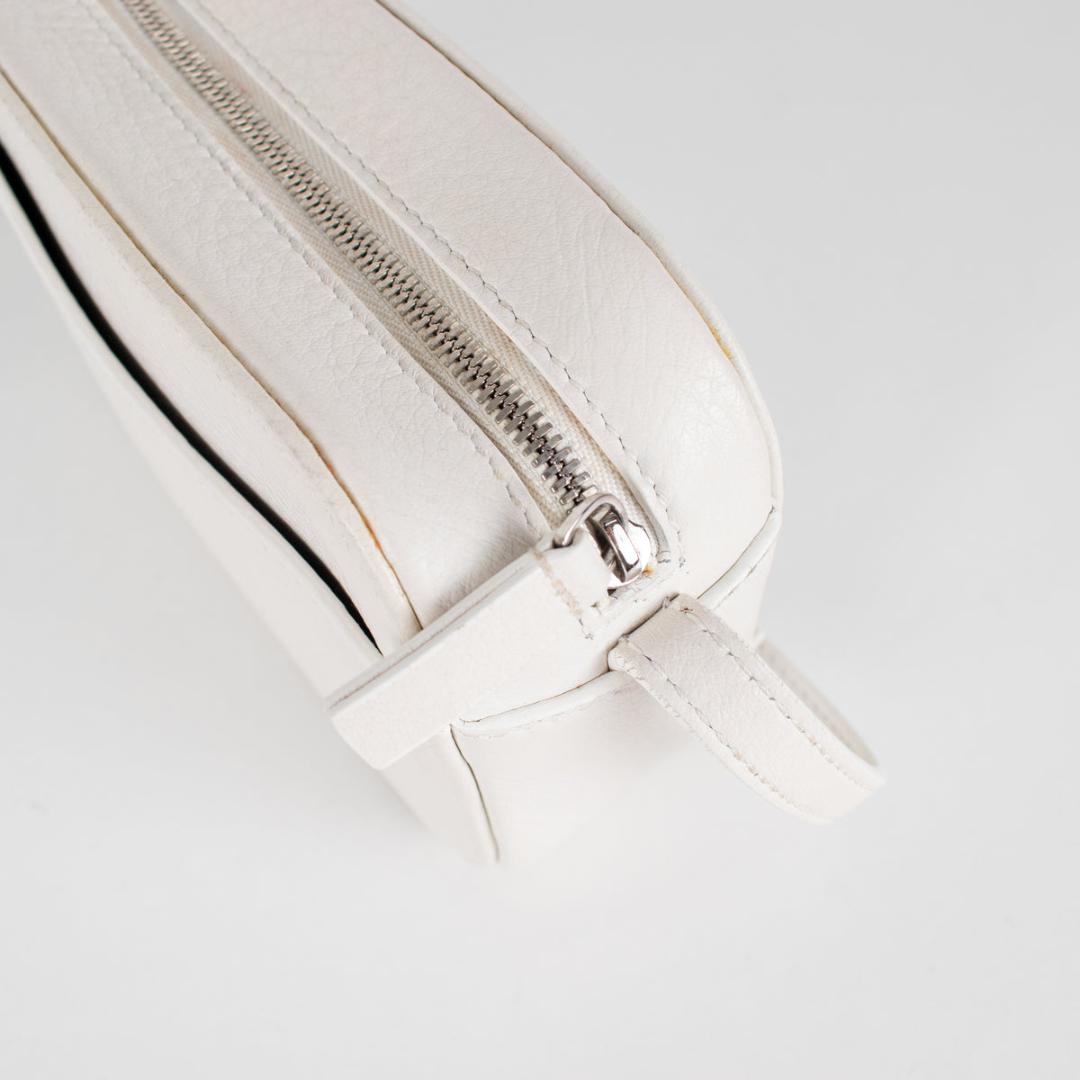 Balenciaga White Logo Cassette Crossbody