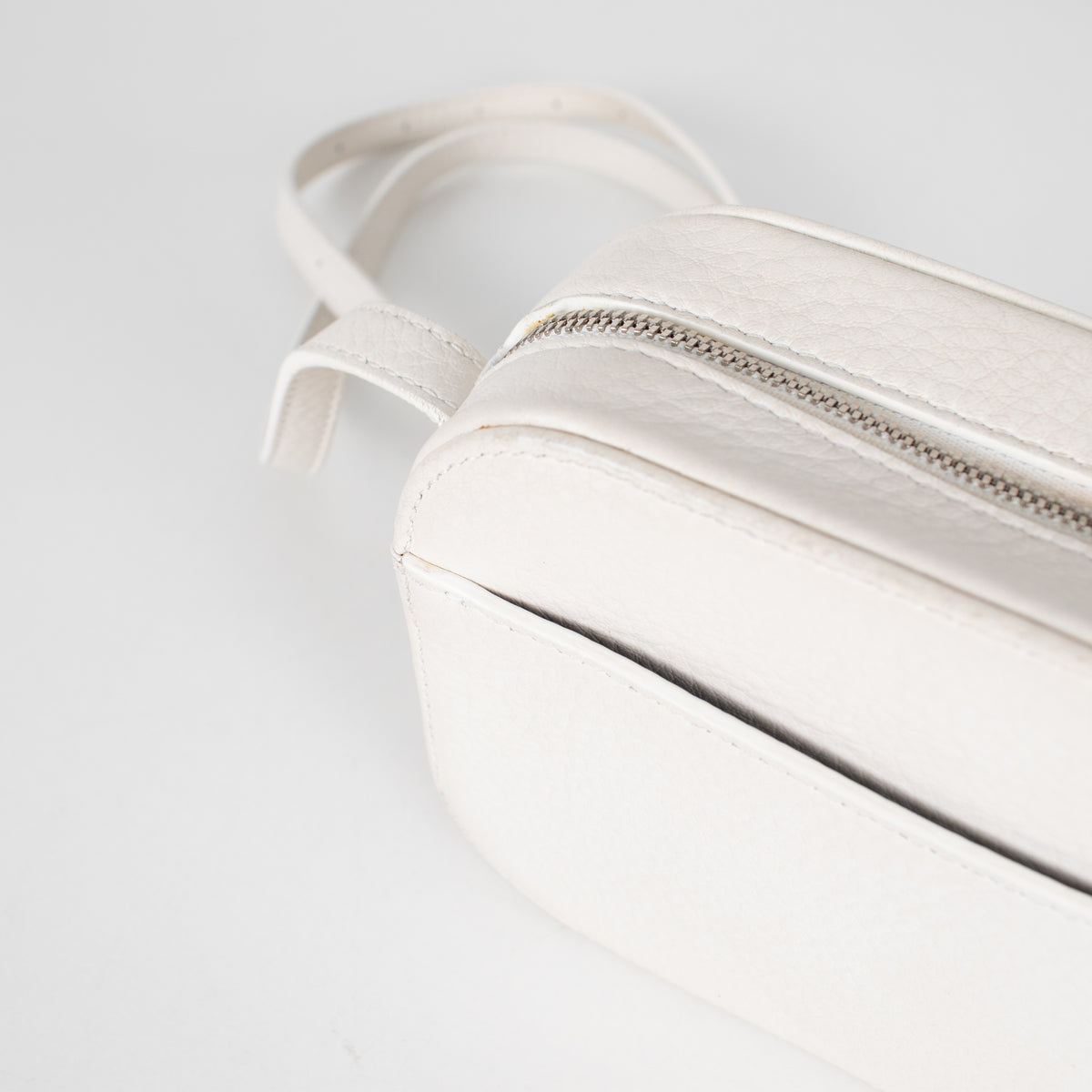 Balenciaga White Logo Cassette Crossbody