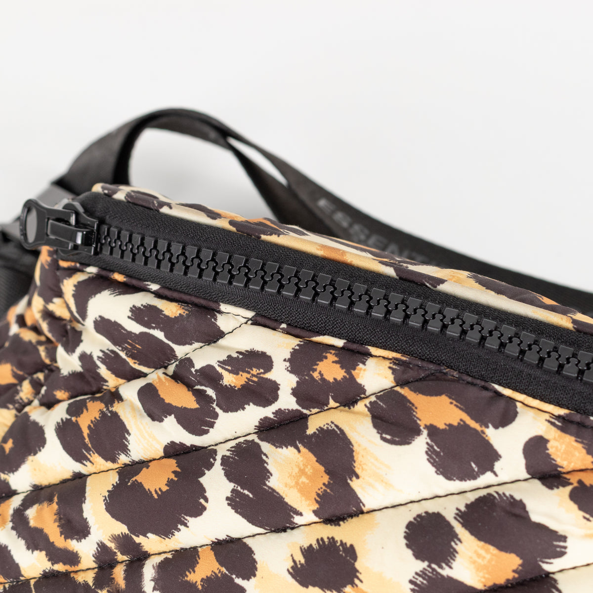 Essentiel Antwerp Brown Black Animal Print Belt Bag