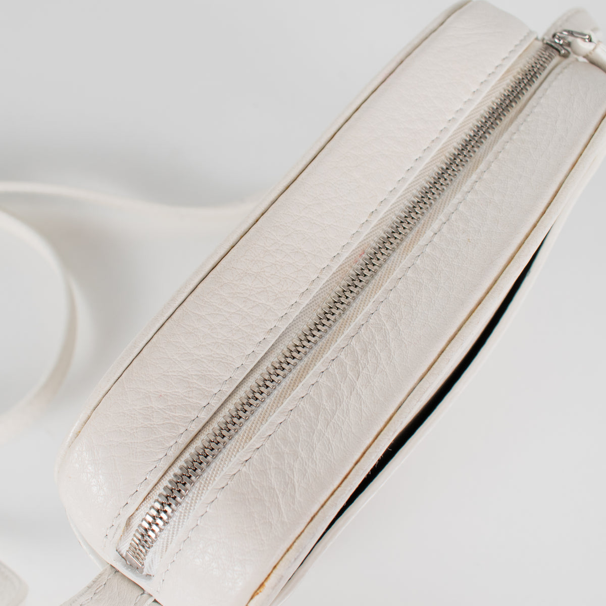 Balenciaga White Logo Cassette Crossbody
