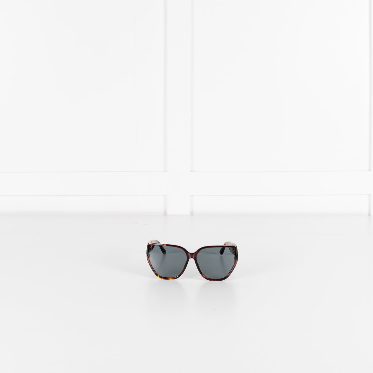 Linda Farrow Sabine Acetate Tortoise Shell Sunglasses