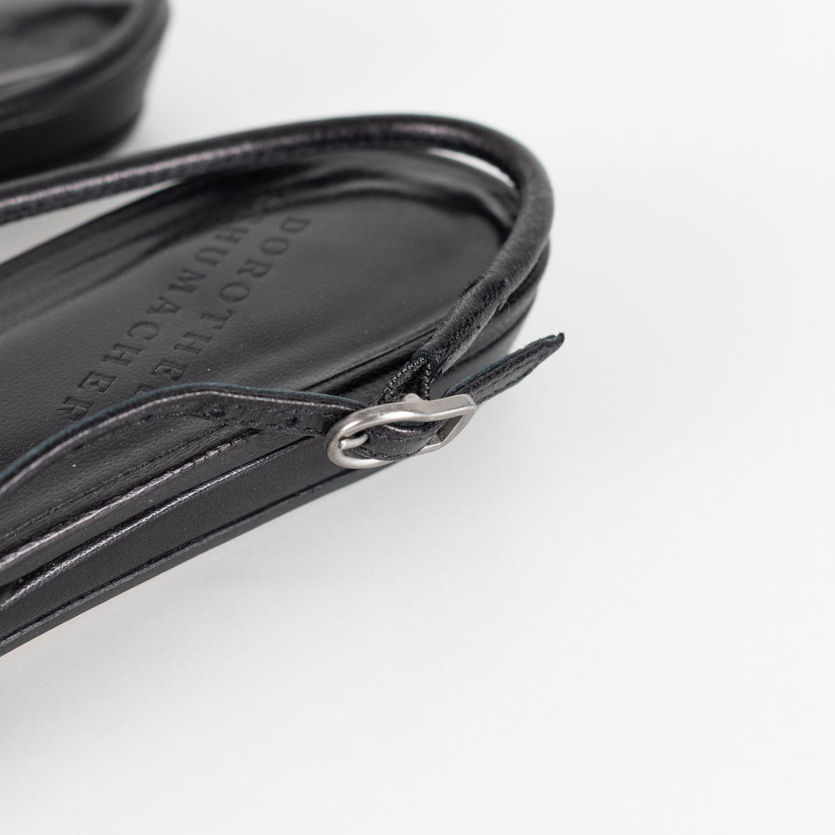 Dorothee Schumacher Black Leather Slingbacks