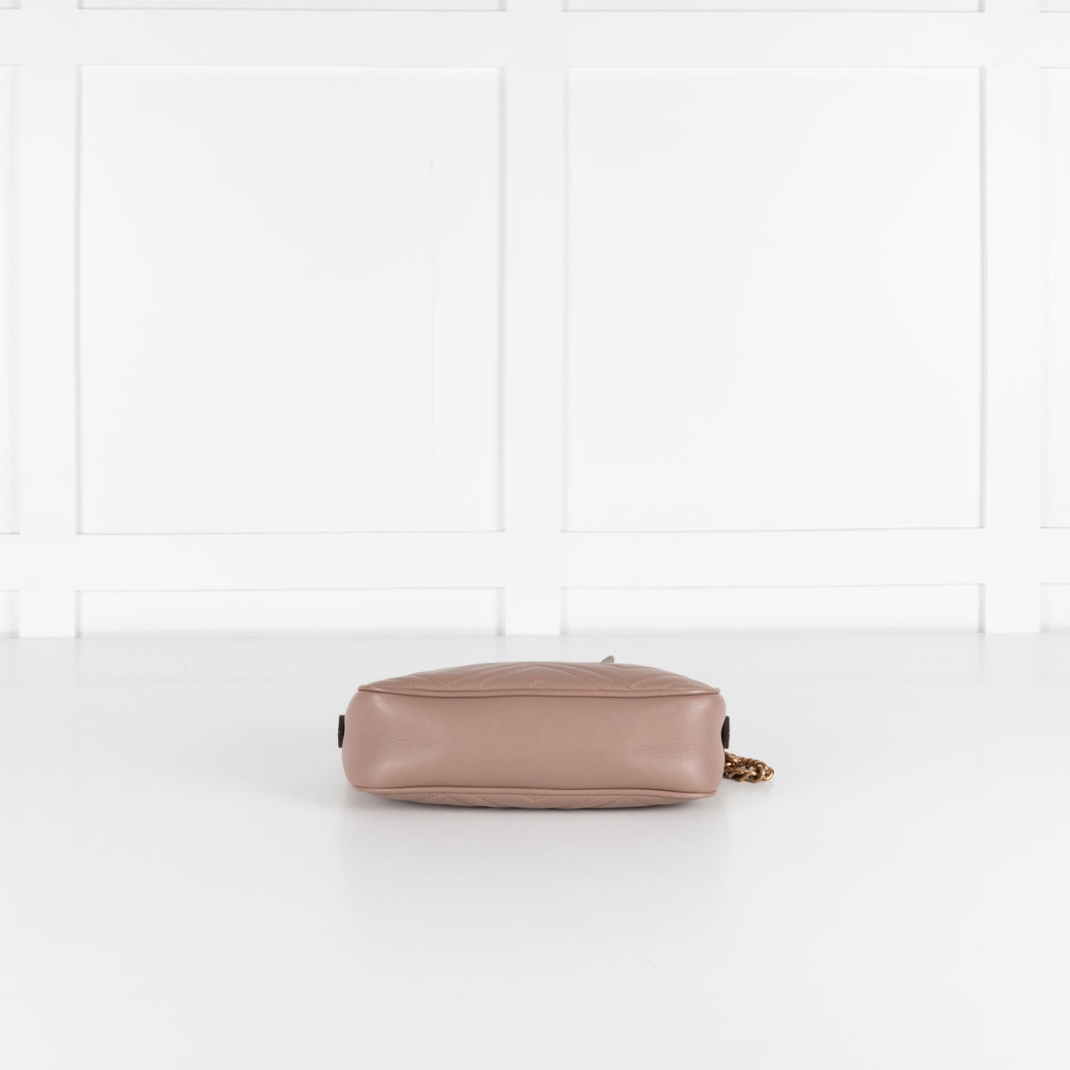 Gucci Beige Taupe Leather Small Marmont Crossbody Bag