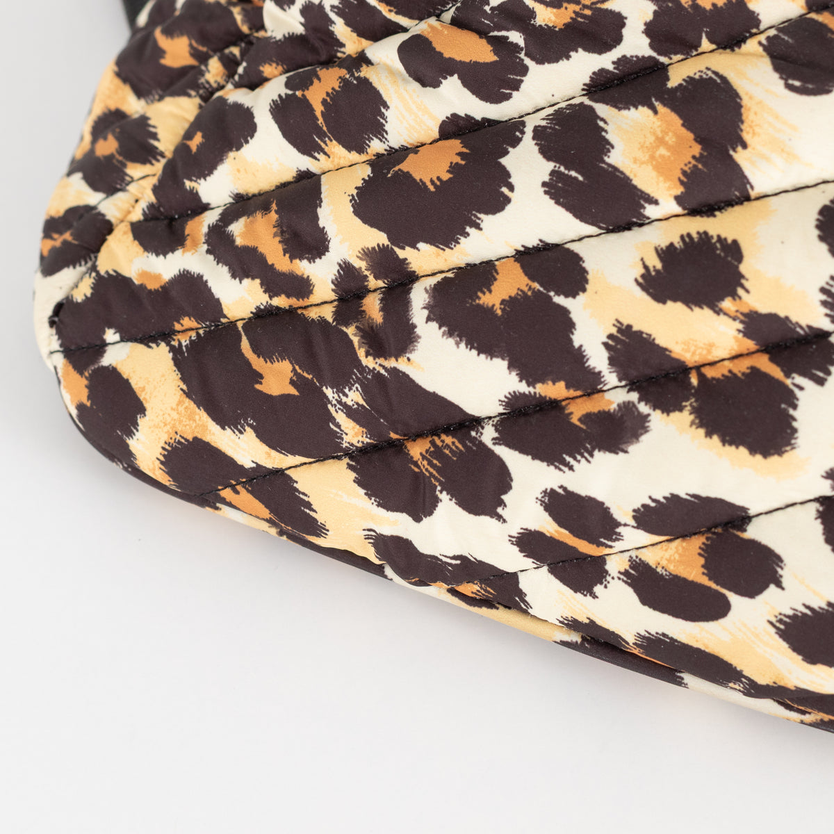 Essentiel Antwerp Brown Black Animal Print Belt Bag