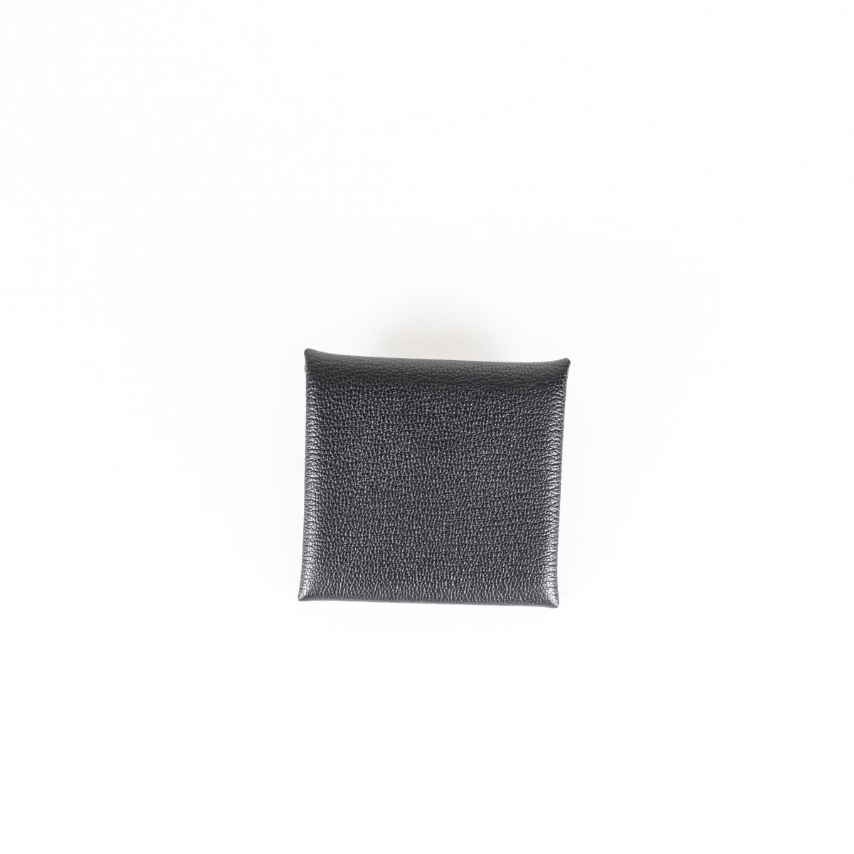 Hermes Black Pebbled  Bastia Coin Purse