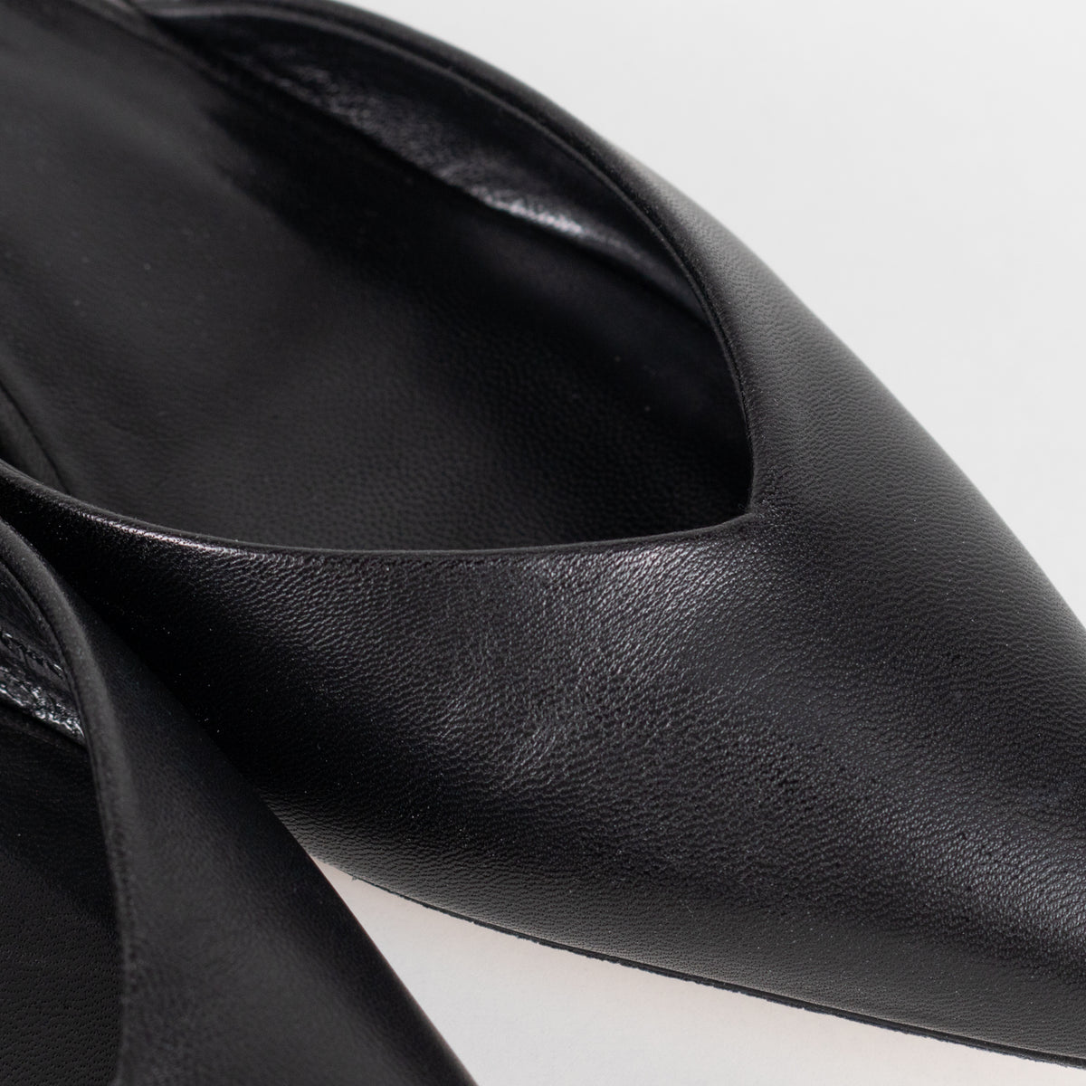 Dorothee Schumacher Black Leather Slingbacks