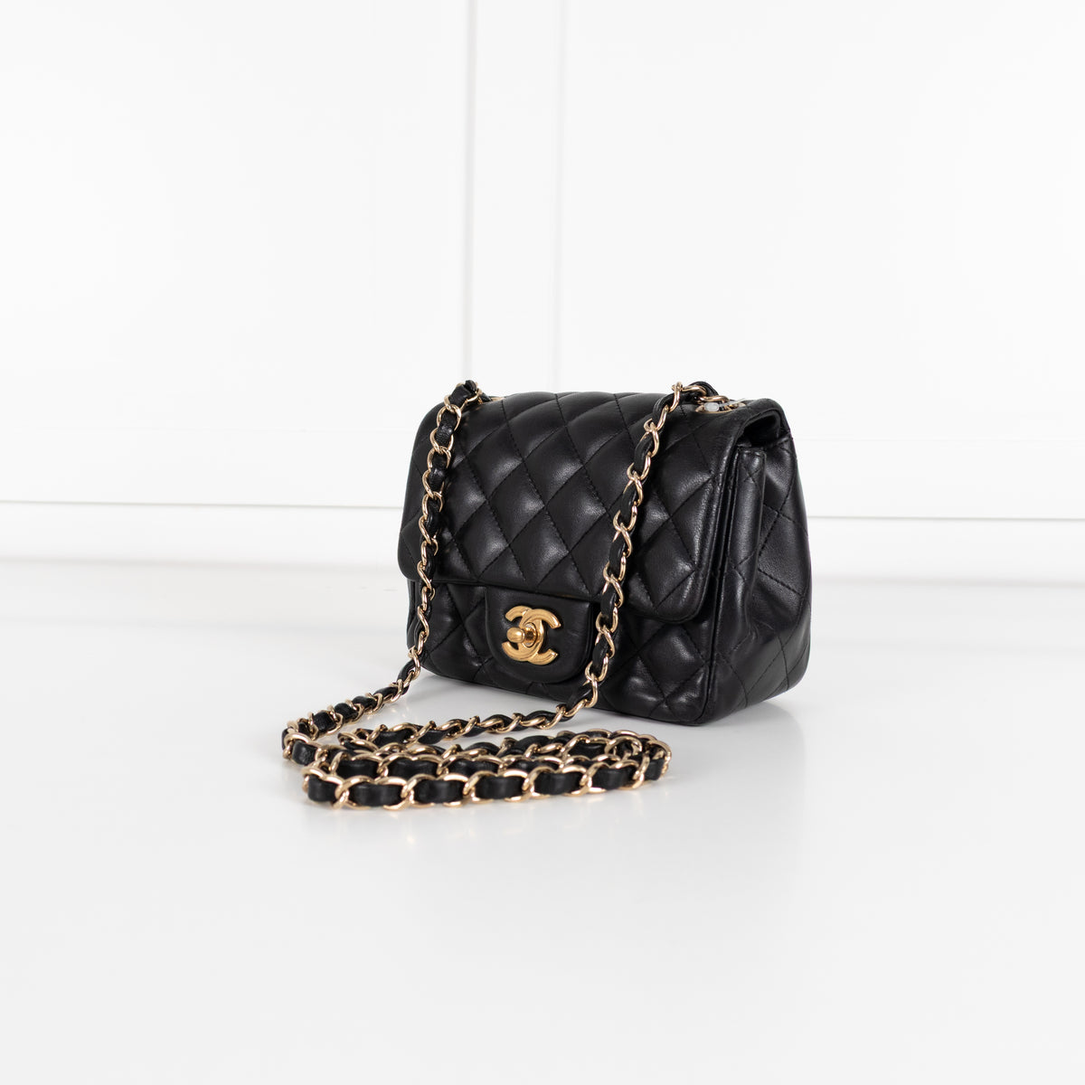 Chanel Mini Matelasse Black Lambskin Series 29 Bag