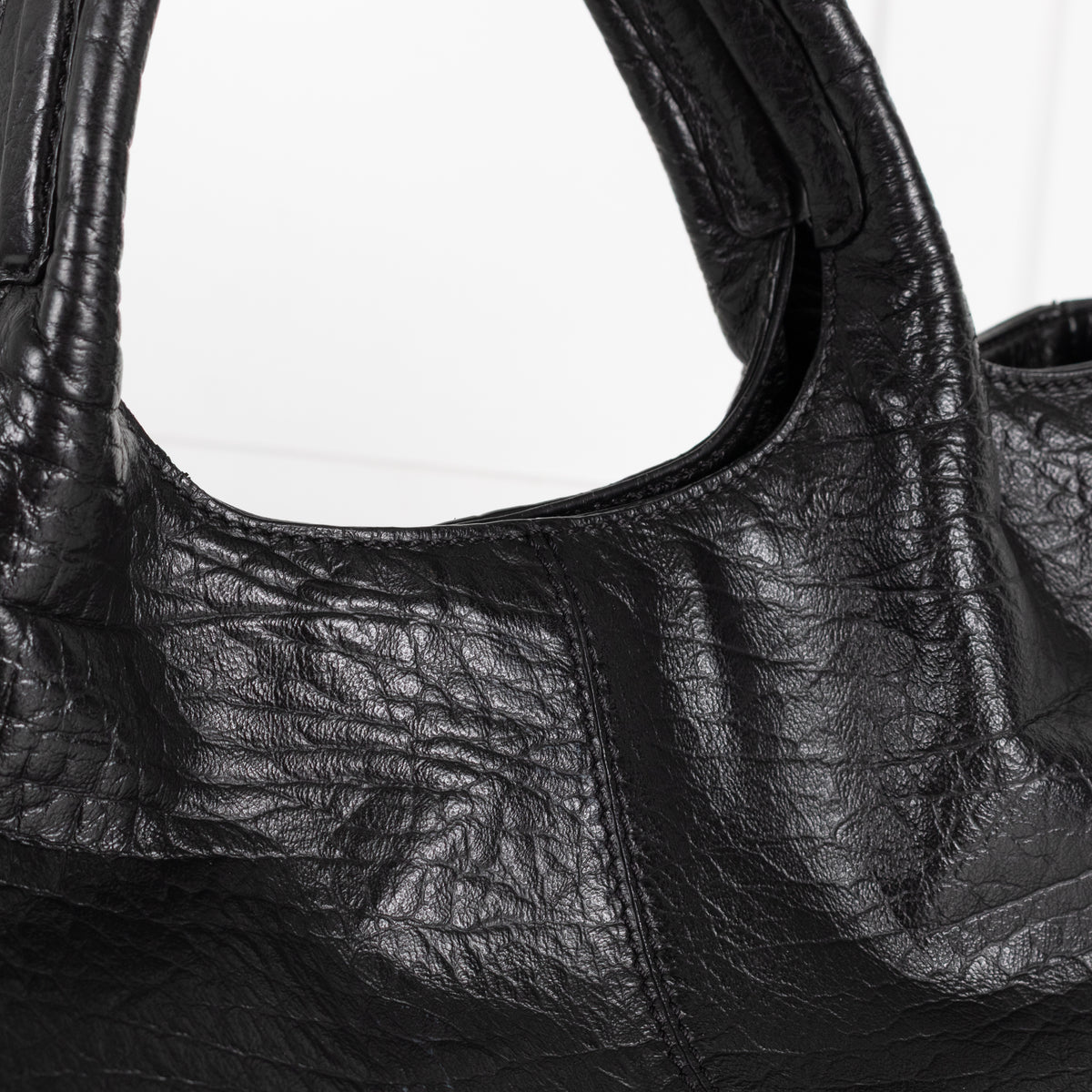 Tod's Black Media Top Handle Tote