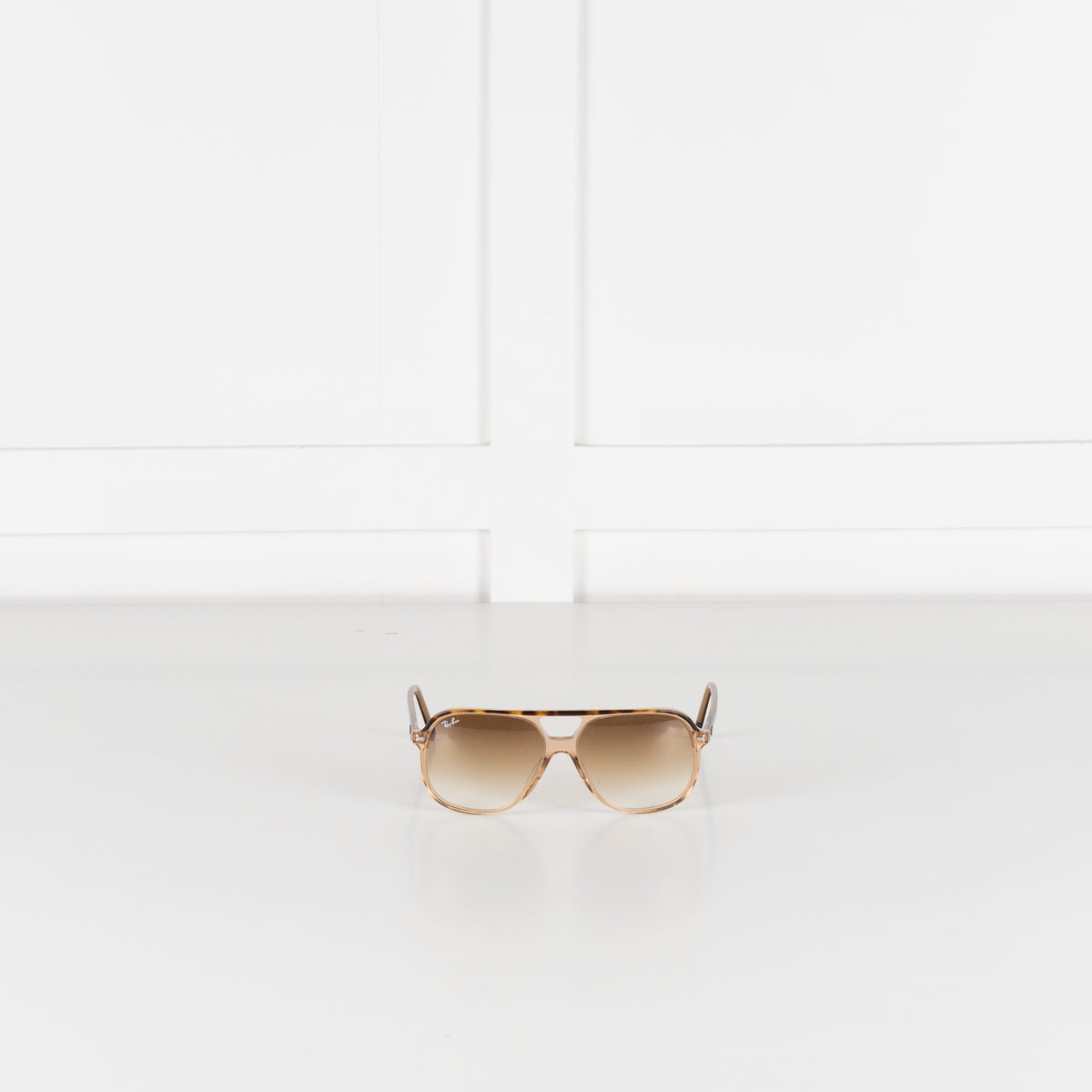 Ray-Ban Brown Havana Acetate Square Frame Bill Sunglasses