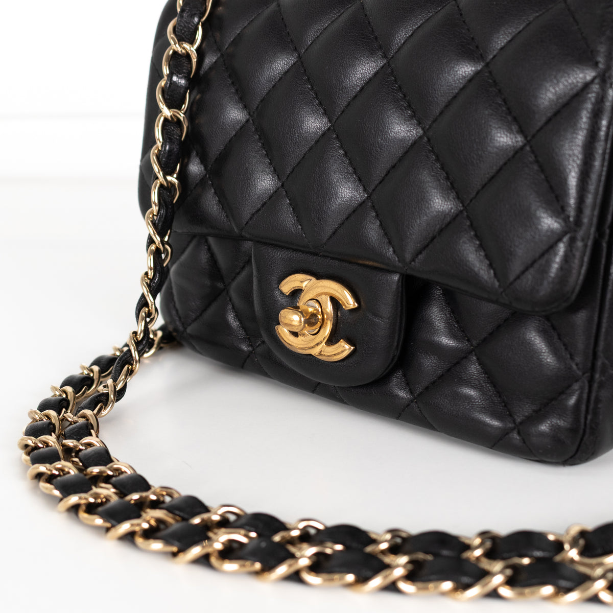 Chanel Mini Matelasse Black Lambskin Series 29 Bag
