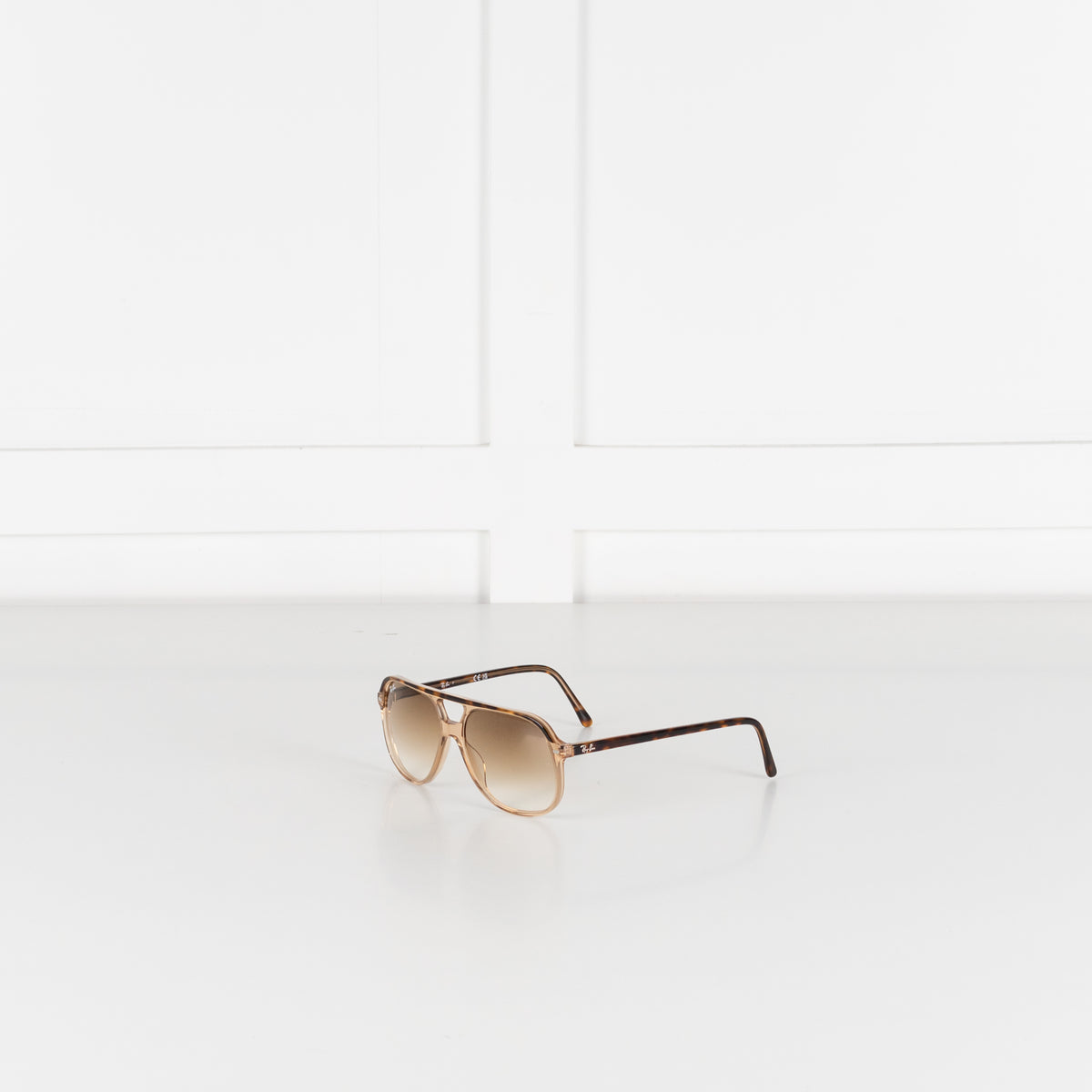 Ray-Ban Brown Havana Acetate Square Frame Bill Sunglasses