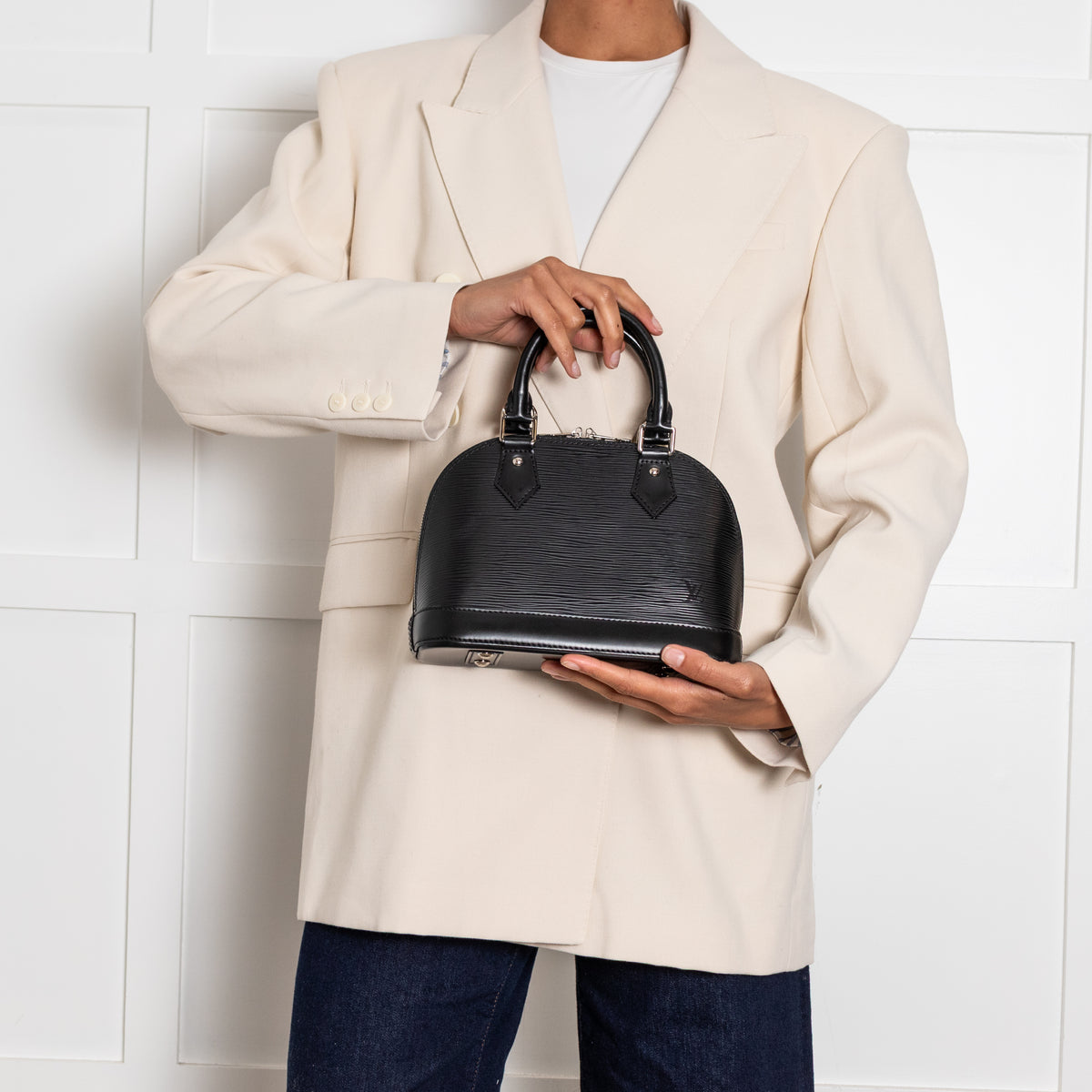 Louis Vuitton Black Epi Leather Alma BB Bag