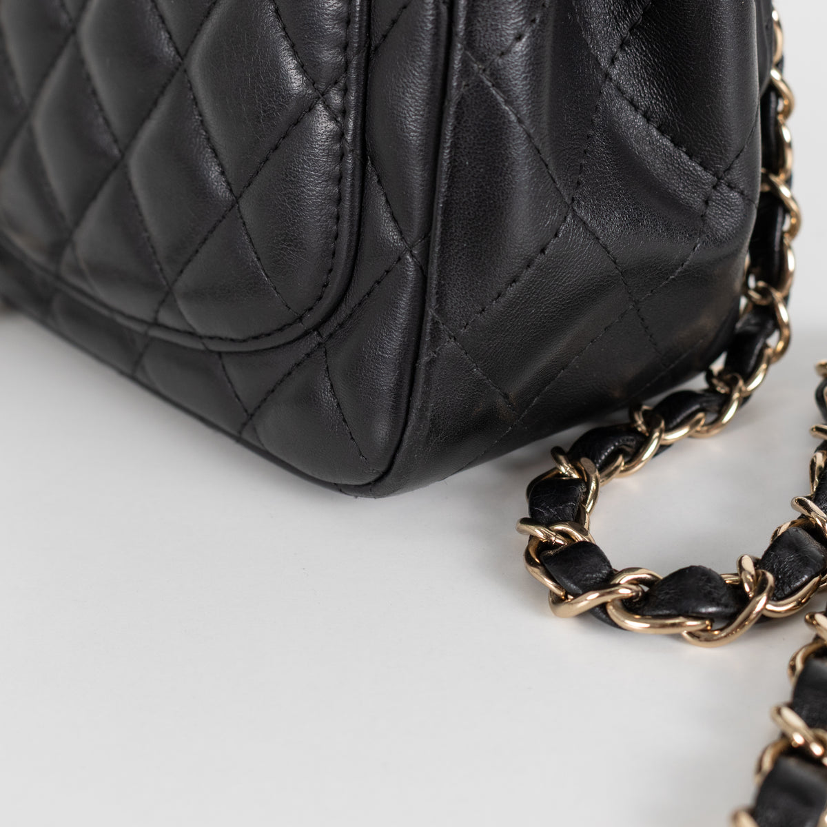 Chanel Mini Matelasse Black Lambskin Series 29 Bag