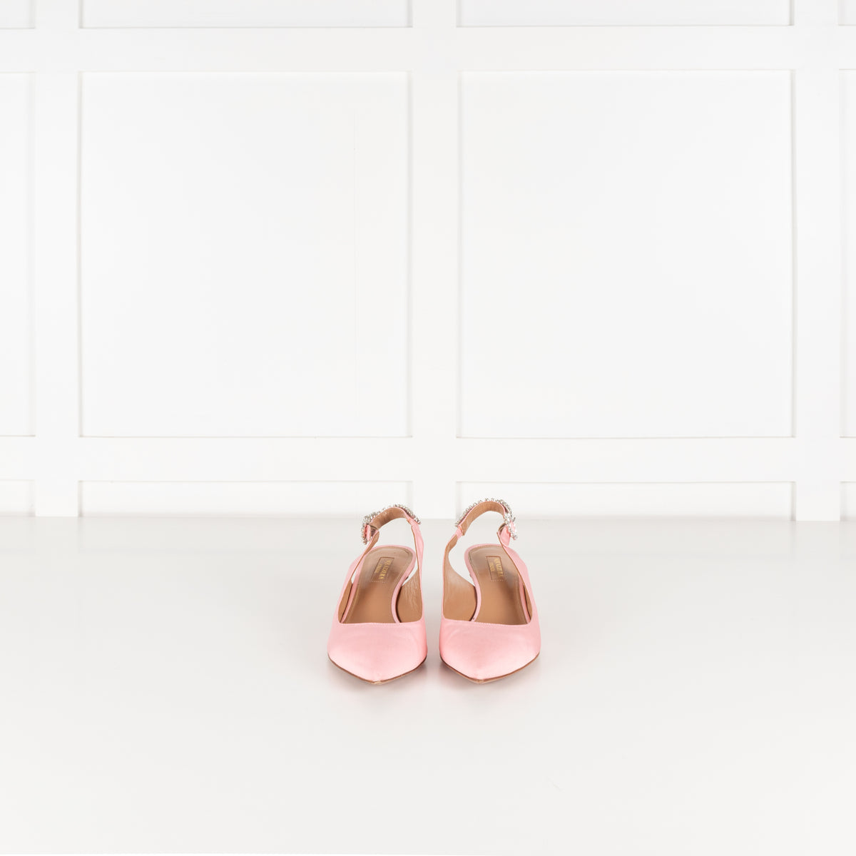 Aquazzura Portrait of a Lady Pink Crystal Slingback