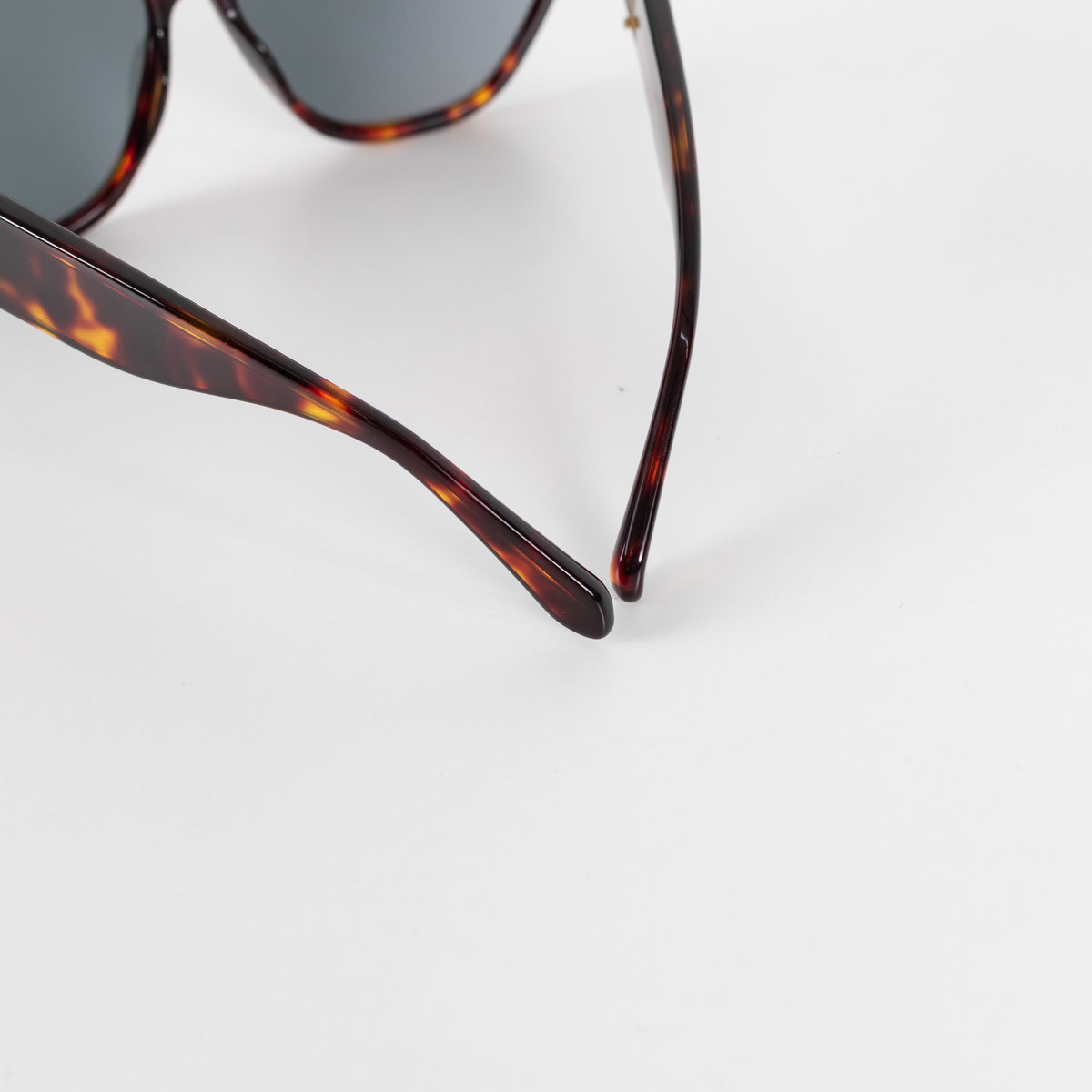 Linda Farrow Sabine Acetate Tortoise Shell Sunglasses
