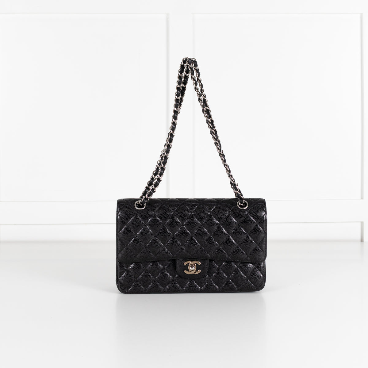 Chanel Black Caviar Medium Double Flap