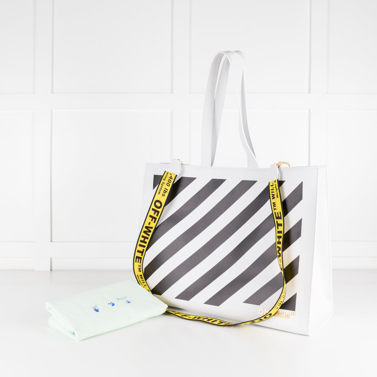 Off White Diag Hybrid White Large Shopper