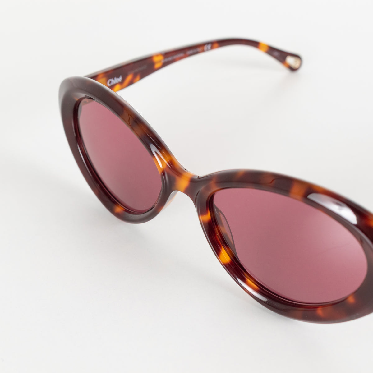 Chloe Brown Tortoiseshell Cats Eye Sunglasses