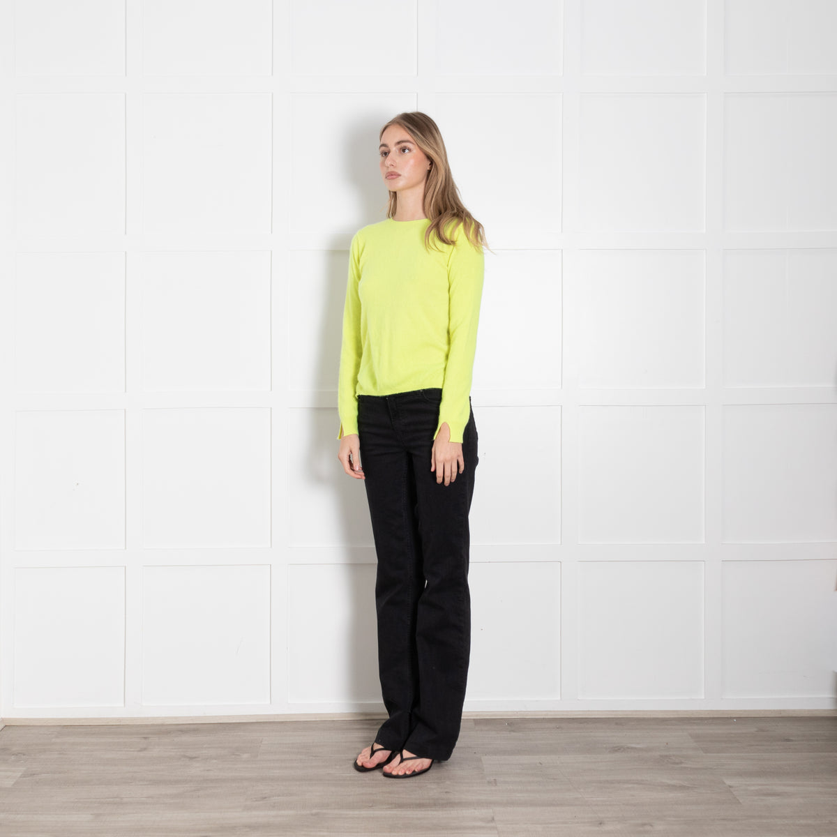 Notshy Neon Yellow  Cashmere Sweater